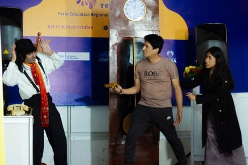 El Teatro Universitario de San Marcos participó en la I Feria Educativa Regional “José María Arguedas” organizada por la Casa de la Literatura Peruana